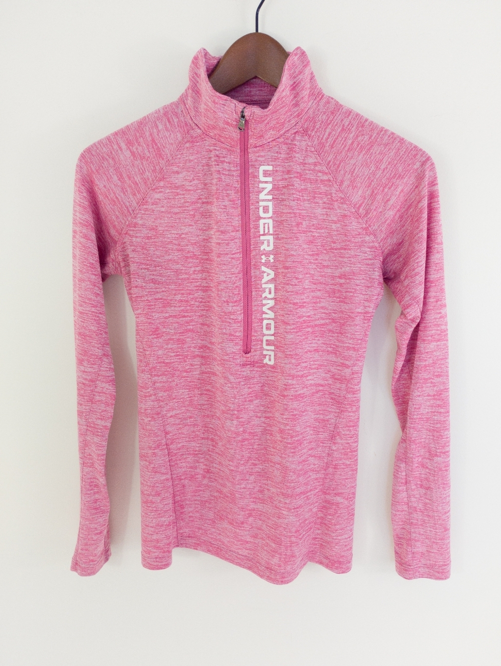 Under Armour Tech Twist 1/2 Zip Long Sleeve Top Pink Size XS